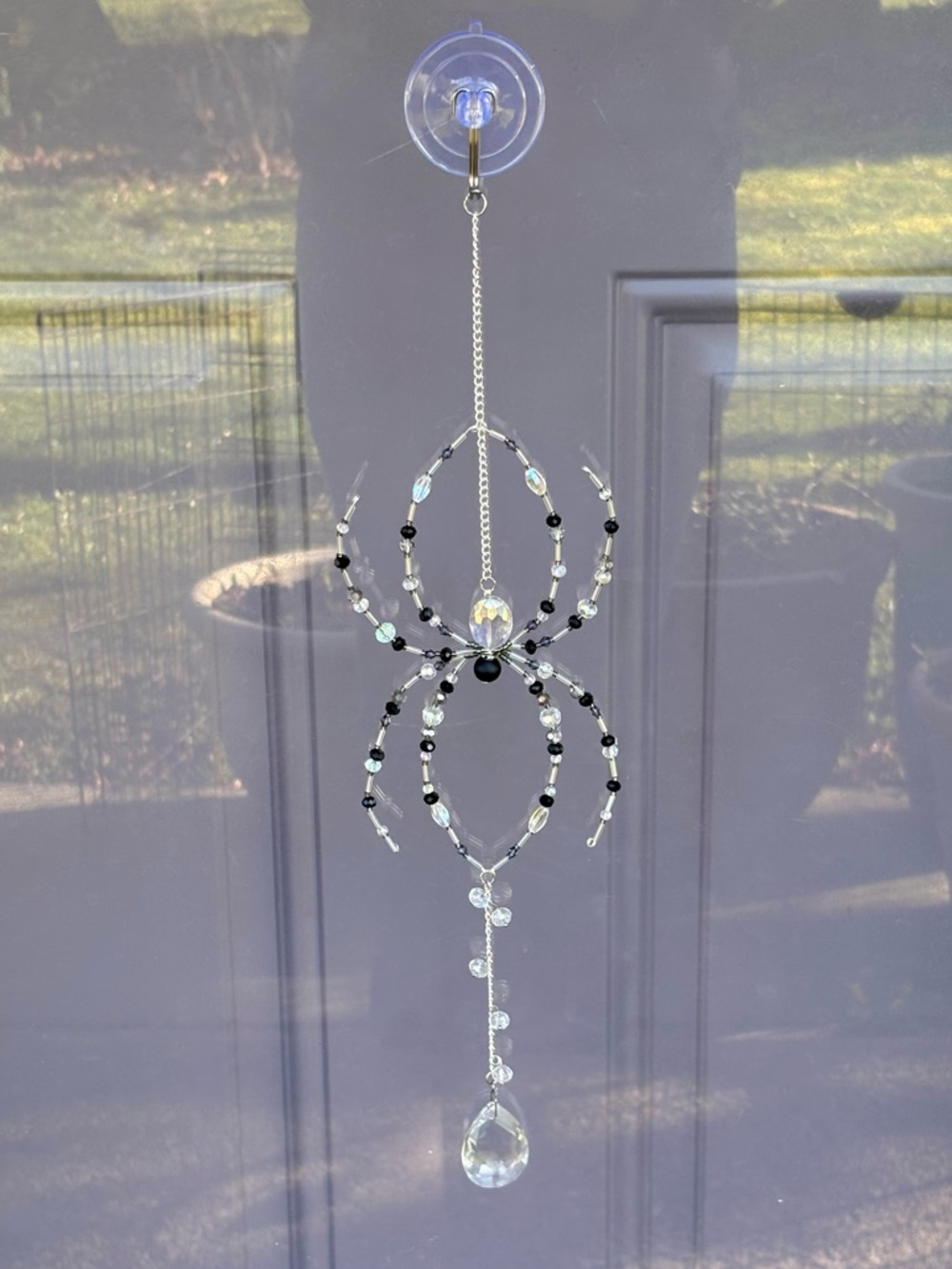 Crystal Beaded Spider Suncatcher - Picture 7 of 10